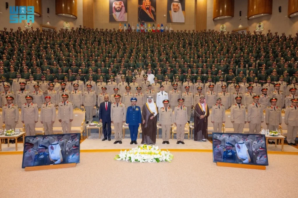 Deputy defense minister attends graduation ceremony of 84th batch of King Abdulaziz Military Academy cadets