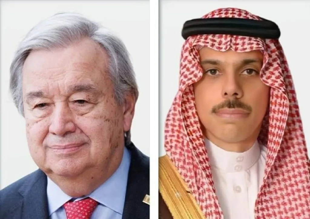 Saudi FM, UN chief discuss regional developments in phone call