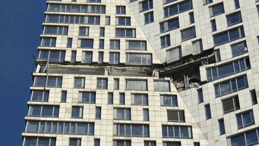 Ukrainian drone strikes Moscow high-rise ahead of Victory Day parade