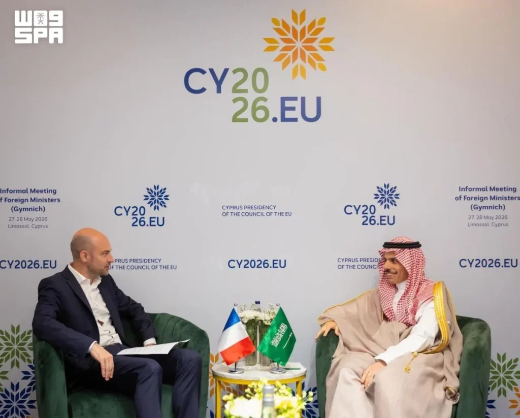 Saudi FM meets with his French, Belgian and Finnish counterparts in Cyprus
