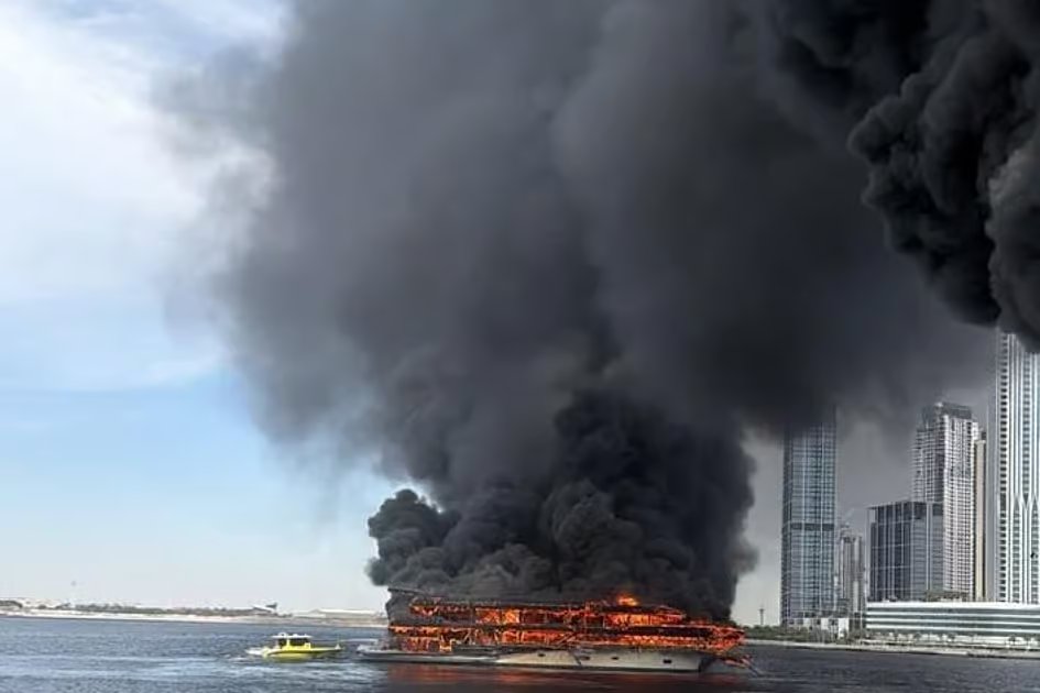 Dubai authorities clarify smoke in Al Jaddaf area due to boat fire