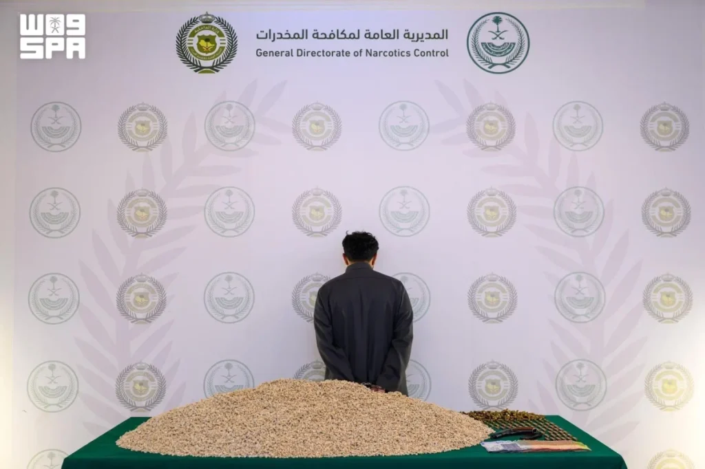 One arrested in Taif after seizure of huge cache of drugs