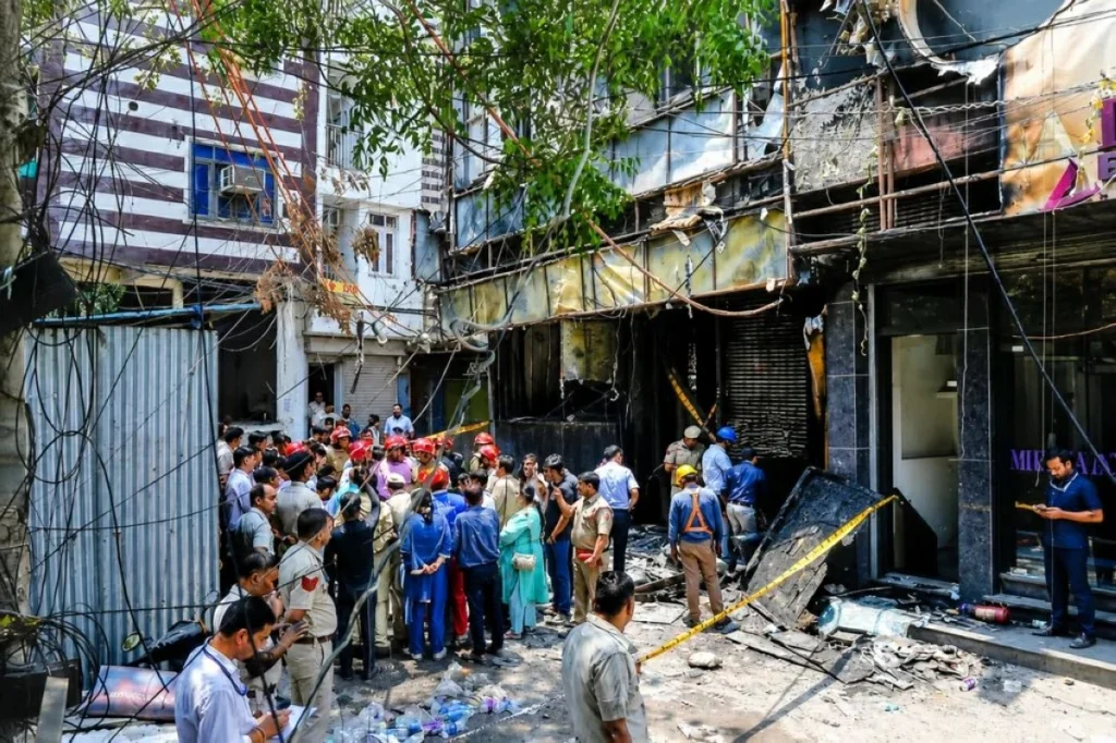 Foreigners among victims as dozens killed or injured in Delhi building fire