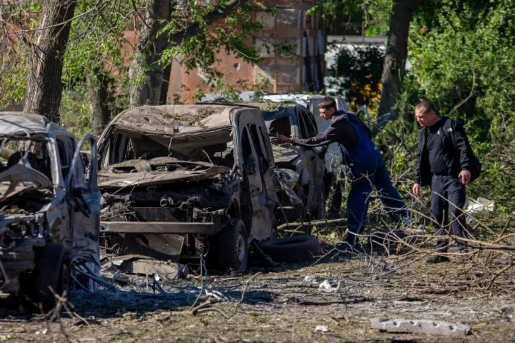 Seven killed after drone hits bus in Russia-controlled part of Ukraine