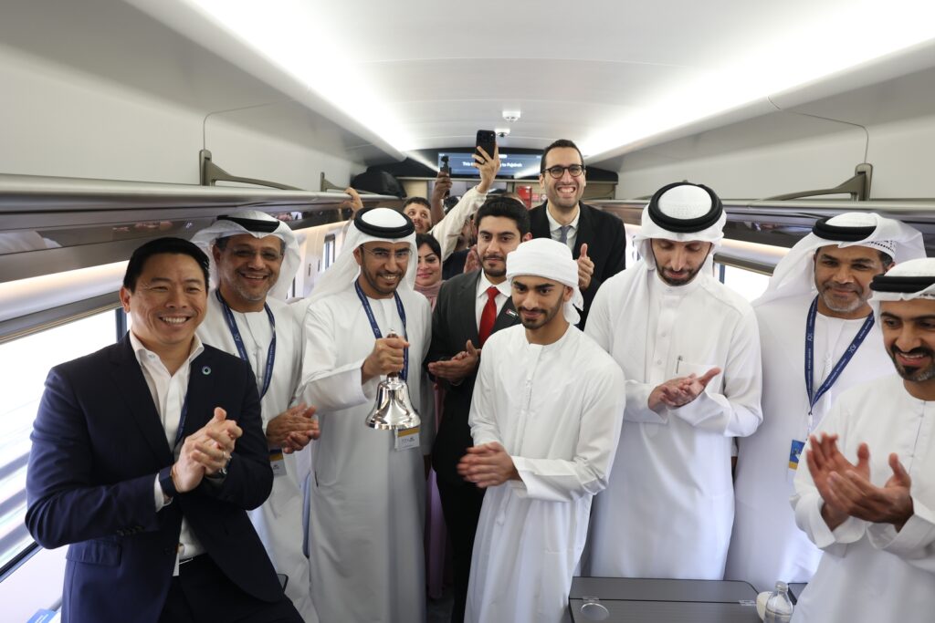 ADX celebrates trading of new derivatives contract aboard National Etihad Rail