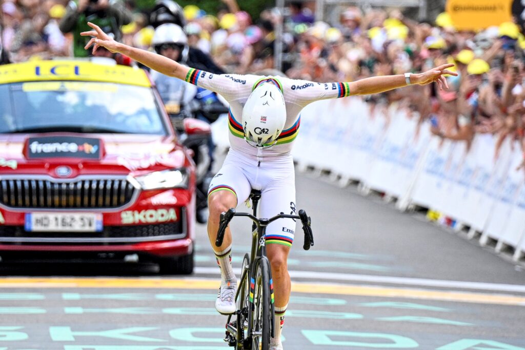 UAE Team Emirates XRG’s Pogačar conquers Pyrenees to take stage win, Tour de France lead