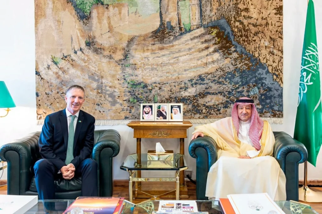 Saudi deputy FM receives outgoing Irish ambassador, lauds efforts to strengthen ties