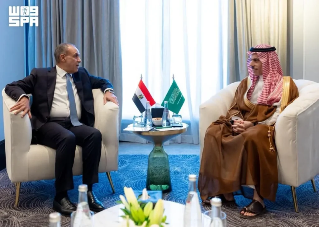Saudi foreign minister meets with Egyptian counterpart in Amman