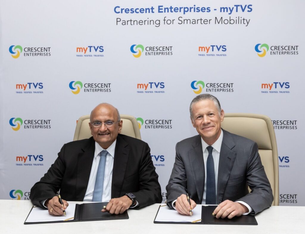 Crescent Enterprises, TVS Automobile Solutions announce strategic partnership to accelerate myTVS growth across India, UAE, MENA
