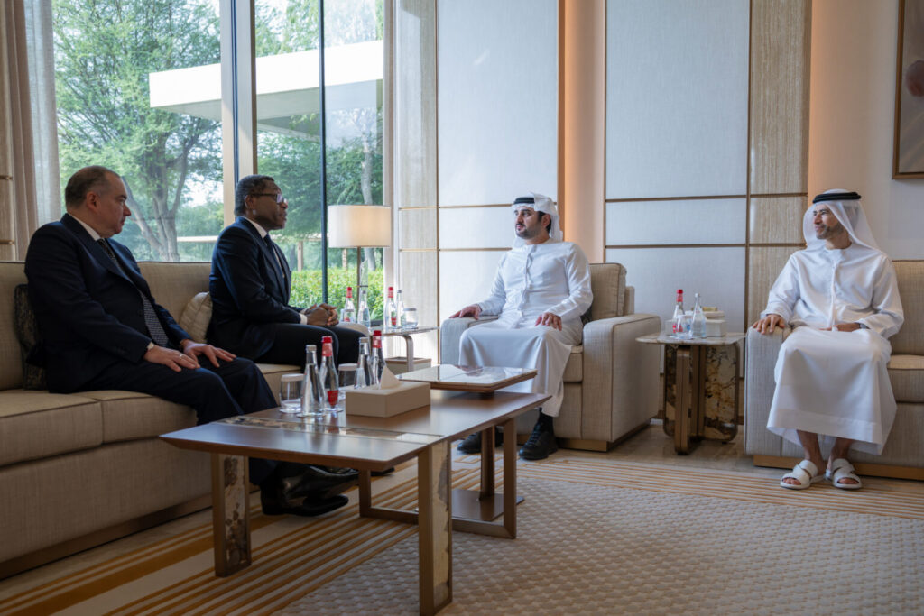 Maktoum bin Mohammed meets with Bank of America’s President of International